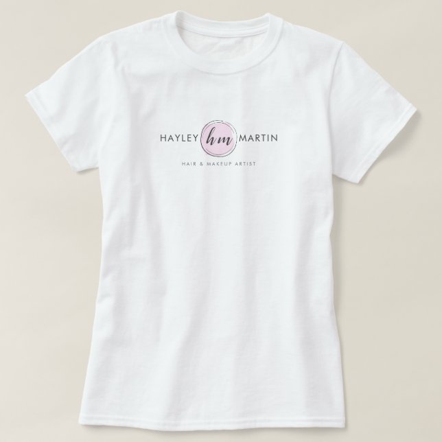 Makeup Artist /  Fashion Designer Custom Logo T-Shirt (Design Front)