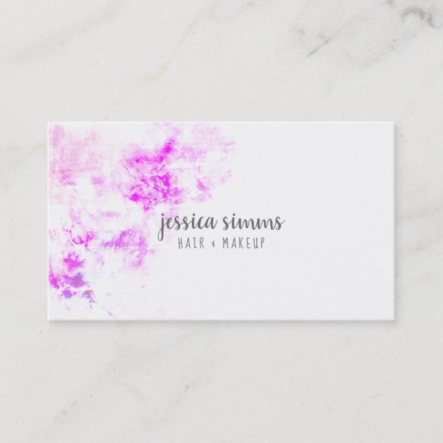 makeup artist fashion designer hair stylist business card (Front)