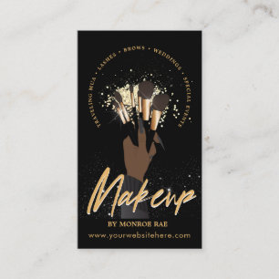 Makeup Artist Glam MUA Beauty Salon Logo Business Business Card