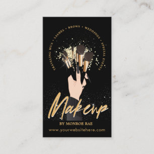 Makeup Artist Glam MUA Beauty Salon Logo Business Card