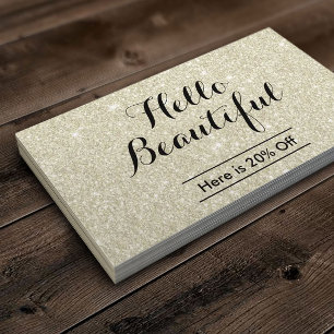 Makeup Artist Hair Salon Elegant Ivory Referral