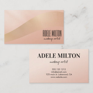 Makeup Artist Hair Salon Modern Holographic Business Card