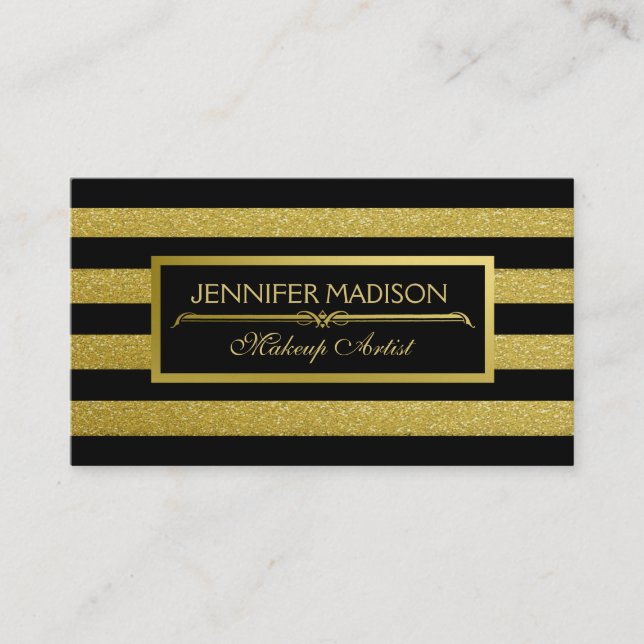 Makeup Artist Hair Stylist Beauty Business Card (Front)