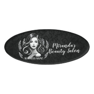 Makeup Artist Hair Stylist Beauty Salon Lash Brows Name Tag