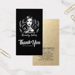 Makeup Artist Hair Stylist Modern Package Insert