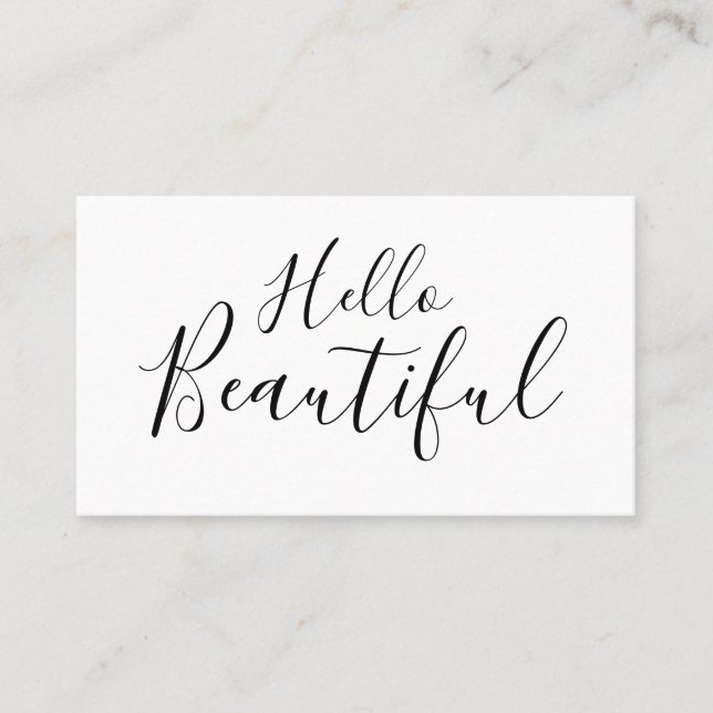 Makeup artist / hair stylist trendy business card (Front)