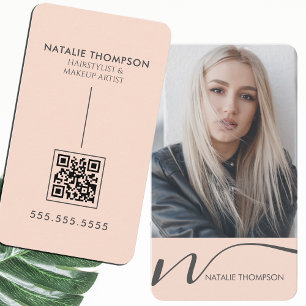 Makeup Artist Hairstylist Nail Tech Beauty Salon Business Card