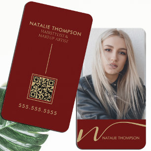 Makeup Artist Hairstylist Nail Tech Beauty Salon Business Card