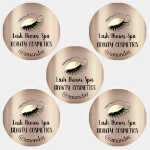 Makeup Artist Lash Brows Custom Logo Golg