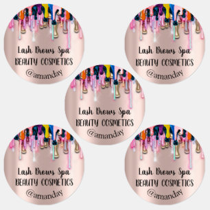 Makeup Artist Lash Brows Custom Logo Nails