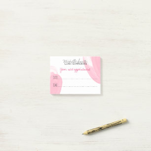 Makeup Artist Lash Extension Next Appointment Post-it Notes