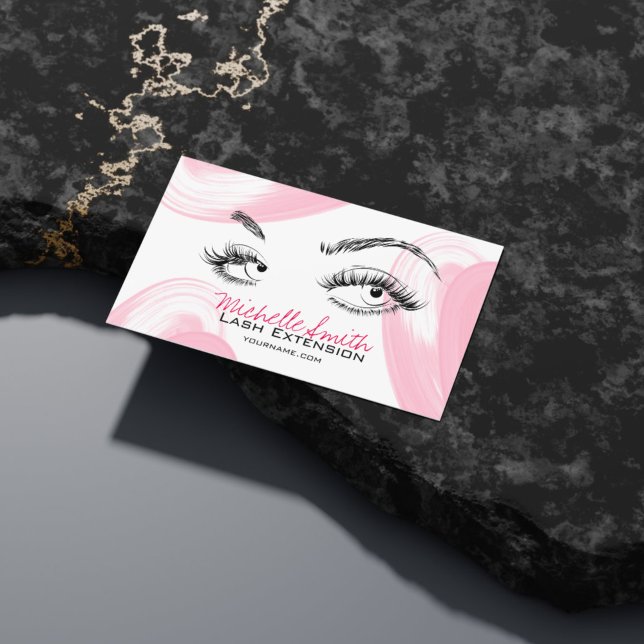 Makeup Artist Lashes Brows Aftercare Instructions  Appointment Card (Creator Uploaded)