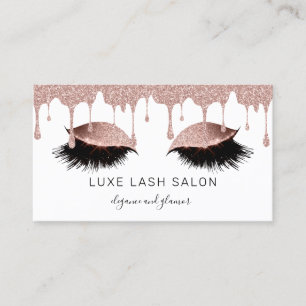 Makeup Artist Lashes Glitter Business Card