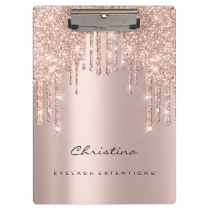 Makeup Artist Lashes Spark Event Planner Rose Lux Clipboard