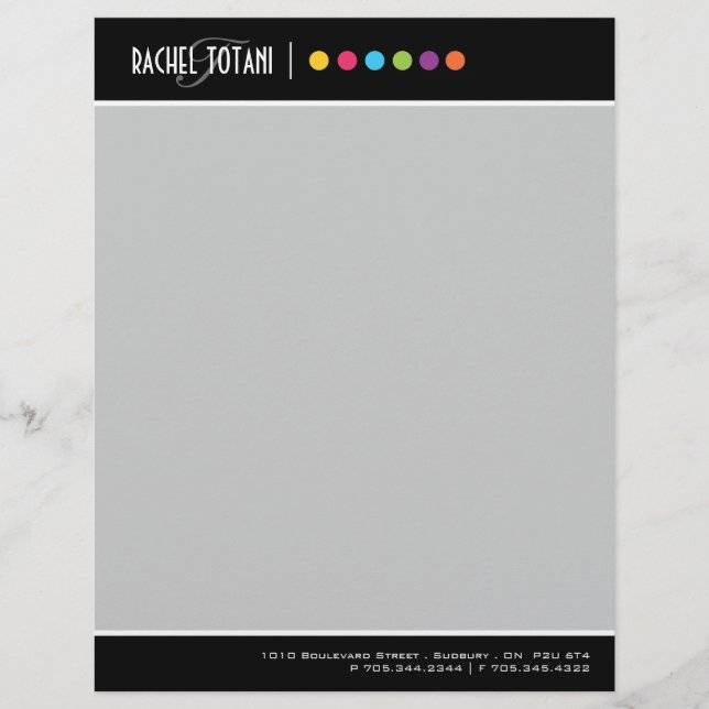 Makeup Artist Letterhead Design (Front)
