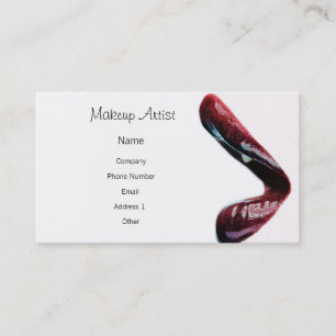 Makeup Artist - Lips Business Card