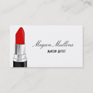 Makeup Artist Lipstick Business card