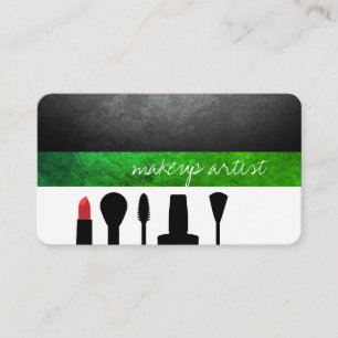 Makeup Artist / Makeup kit / Green Business Card