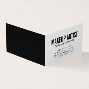 Makeup Artist Minimalist / (black / white) Business Card