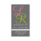Makeup Artist Monograms Business Cards Pink Grey
