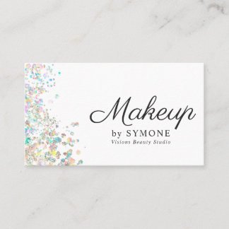 Makeup artist, MUA, Beauty Salon Holographic Business Card