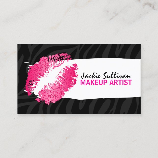 Makeup Artist MUA Business Card (Front)