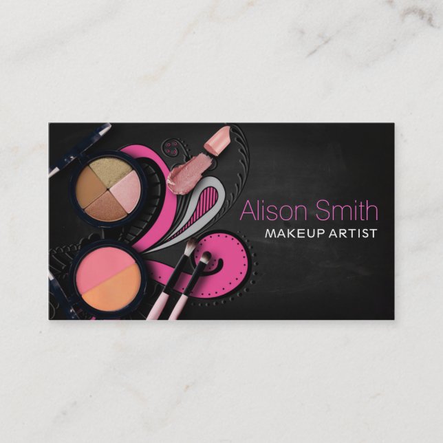 Makeup Artist/Phase Paint & Fantasy Makeup Business Card (Front)