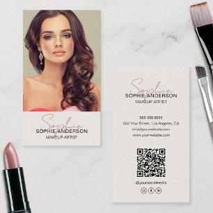 Makeup Artist Photo Business Card