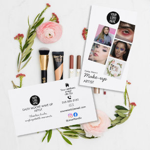 Makeup Artist Photo Portfolio wedding MUA Design Business Card