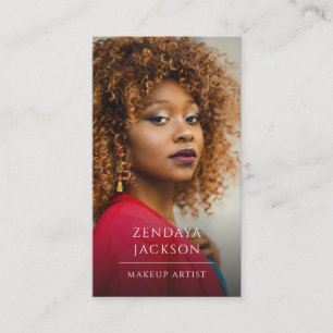 Makeup Artist Photo QR Code Business Card