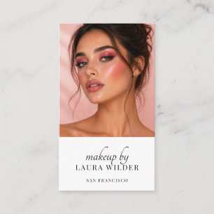 Makeup Artist Photo QR Code Business Card