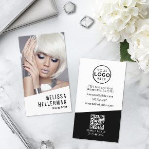 Makeup Artist Photo Vertical Business Card