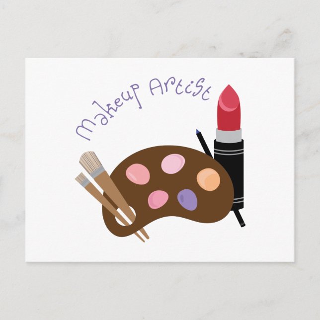 Makeup Artist Postcard (Front)