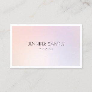 Makeup Artist Professional Modern Elegant Plain Business Card