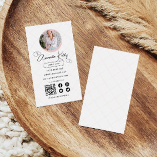 Makeup Artist Professional Scannable QR Code Business Card
