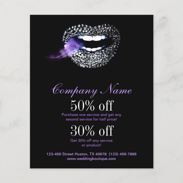 Makeup Artist Promotional Flyer (Front)