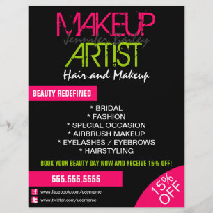Makeup Artist Promotional Flyer