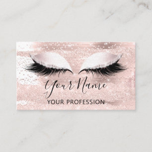 Makeup Artist Rose Cosmetologist Eyelash VIP Business Card