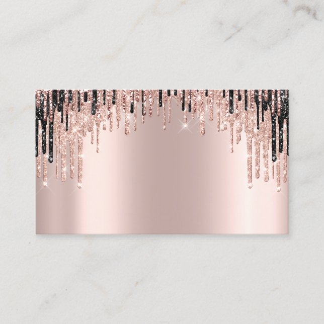 Makeup Artist Rose Spark Lips Wax Appointment Logo Card (Front)