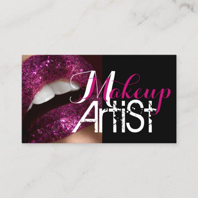 Makeup Artist Salon Business Card (Front)