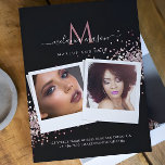 Makeup Artist Salon Custom Photo Cosmetic Black<br><div class="desc">Makeup Artist Salon Custom Photo Cosmetic Black Flyer</div>