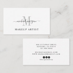 Makeup Artist Script Business Card