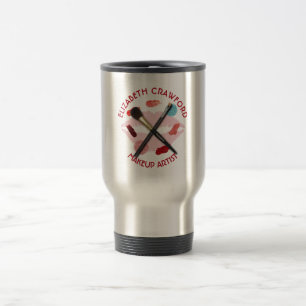 Makeup Artist Stylist Beauty Salon With Your Name Travel Mug