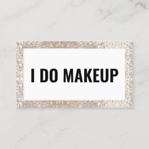  Makeup Artist  Trendy Glam Business Card