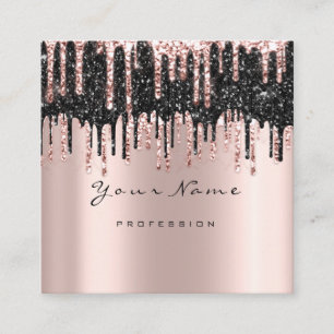 Makeup Artist Wax Browns Glitter Instag FB Mail Square Business Card