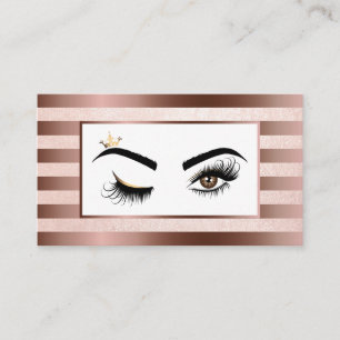 Makeup artist Wink Eye Beauty Salon Lash Extension Business Card