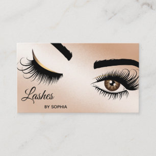 Makeup artist Wink Eye Beauty Salon Lash Extension Business Card