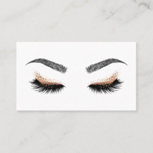 Makeup artist Wink Eye Beauty Salon Lash Extension Business Card