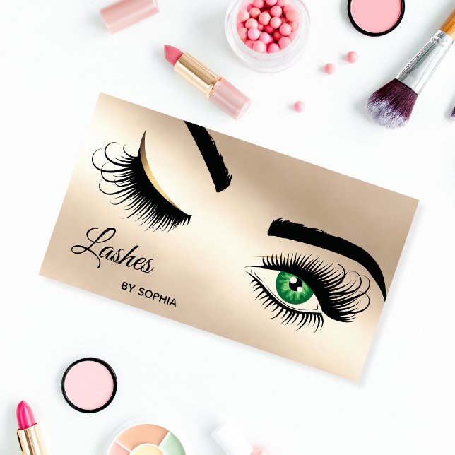 Makeup artist Wink Eye Beauty Salon Lash Extension Business Card (Creator Uploaded)