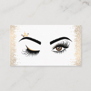 Makeup artist Wink Eye Beauty Salon Lash Extension Business Card
